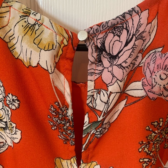 Label Rachel Rachel Roy Floral Lined Sleeveless Blouse Women’s Large Boho - Picture 6 of 9